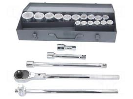 Wrench-set | 6-angles,socket spanner | Chrom-vanadium steel | 3/4"
