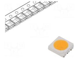 LED | white warm | SMD | Case (mm): 5050 | 20÷22lm | 5800÷7000mcd | 120°