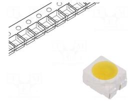 LED | white warm | SMD | PLCC4 | Case (mm): 3528 | 1600mcd | 120° | 14mA