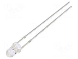 LED | red | 3mm | 2180mcd | 30° | Front: convex | 3÷13VDC | No.of term: 2