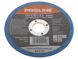 Cutting wheel | Ø: 125mm | Disc thick: 2.5mm | steel | 22mm
