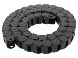 Cable chain | 08 | Bend.rad: 28mm | L: 1000mm | non-openable frames