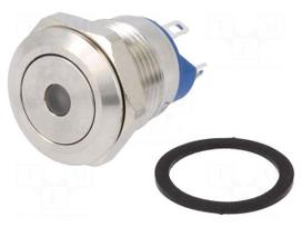 Switch: vandal resistant | Pos: 2 | SPST-NO | 2A/36VDC | IP65 | OFF-(ON)
