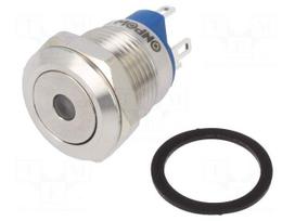 Switch: vandal resistant | Pos: 2 | SPST-NO | 2A/36VDC | IP65 | OFF-(ON)