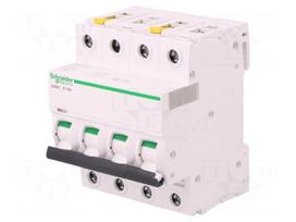 Circuit breaker | 400VAC | Inom: 16A | Poles: 4 | Charact: D | 10kA | IP20
