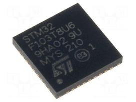 IC: STM32 ARM microcontroller | 72MHz | VFQFPN36 | 2÷3.6VDC | STM32F1