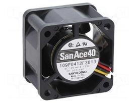 Fan: DC | axial | 12VDC | 40x40x28mm | 14.64m3/h | 30dBA | ball | 6700rpm