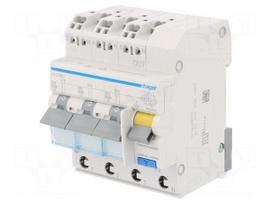 RCBO breaker | Inom: 16A | Ires: 30mA | Max surge current: 250A | IP20