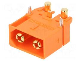Connector: DC supply | socket | male | XT60 | 30A | 500V | PIN: 3 | on PCBs