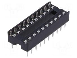 Socket: integrated circuits | DIP20 | 7.62mm | THT | Pitch: 2.54mm