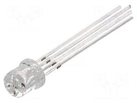 LED | RGB | 5mm | 140° | Front: flat | 1.8÷2.6/2.9÷3.6/2.9÷3.6VDC | round