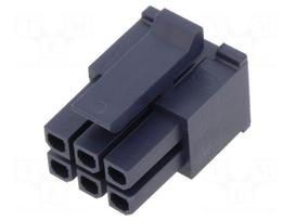 Connector: wire-board | plug | female | Micro-Fit 3.0 | PIN: 6 | 3mm