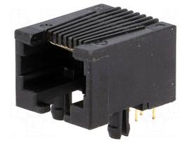 Connector: RJ45 | socket | PIN: 8 | Cat 5e | unshielded | 8p8c | THT