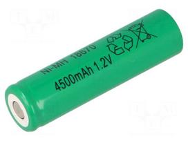 Re-battery: Ni-MH | 4/3A,4/3R23 | 1.2V | 4500mAh | Ø18x67mm | 1pcs.
