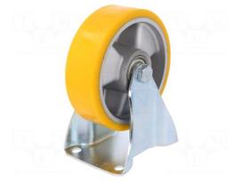 Transport wheel | Ø: 125mm | W: 40mm | H: 156mm | rigid | 300kg | steel