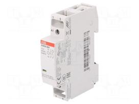 Contactor: 2-pole installation | 20A | 12VAC,12VDC | NO x2 | ESB