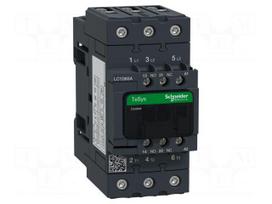 Contactor: 3-pole | NO x3 | Auxiliary contacts: NO + NC | 240VAC | 65A