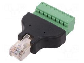 Adapter | PIN: 8 | terminal block,RJ45 plug | screw terminal