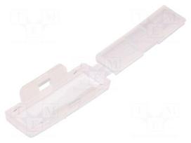 Label | natural | leaded | cable ties | W: 8mm | L: 29mm