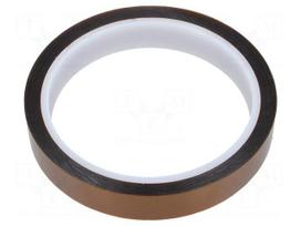 Tape: high temperature resistant | Thk: 0.07mm | 50% | amber | W: 15mm