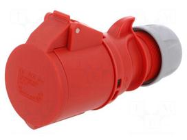 Connector: AC supply 3-phase | socket | female | 32A | 400VAC | Shark