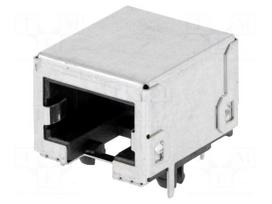 Connector: RJ45 | socket | PIN: 8 | Cat 5e | shielded | gold-plated | 8p8c