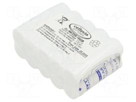 Re-battery: Ni-MH | AA | 12V | 1500mAh | soldering lugs | 71x30x52mm