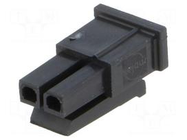 Connector: wire-board | plug | female | PIN: 2 | Micro-Fit 3.0 | 3mm | 1x2