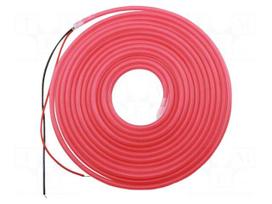 NEON LED tape | red | Case (mm): 2835 | LED/m: 120 | 6mm | IP65 | 8W/m