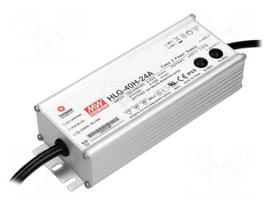 Power supply: switching | LED | 40W | 24VDC | 1÷1.67A | 90÷305VAC | IP65