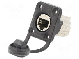 Coupler | socket | etherCON | PIN: 8 | Cat 6 | shielded | gold-plated