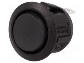 ROCKER | SP3T | Pos: 3 | (ON)-OFF-(ON) | 10A/250VAC | black | none | 50mΩ