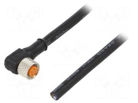 Cable: for sensors/automation | PIN: 4 | M8 female | angled | 5m | plug