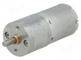 Motor: DC | with gearbox | HP | 12VDC | 5.6A | Shaft: D spring | 130rpm