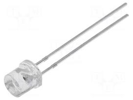 LED | violet | 5mm | 40÷70mcd | 140° | Front: flat | 2.8÷4VDC