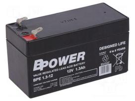 Re-battery: acid-lead | 12V | 1.3Ah | AGM | maintenance-free | BPE