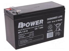 Re-battery: acid-lead | 12V | 7.2Ah | AGM | maintenance-free | BPL