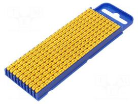 Markers | Marking: S | 2.8÷3.8mm | polyamide | yellow | -40÷85°C | WIC