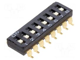 Switch: DIP-SWITCH | Poles number: 8 | ON-OFF | 0.025A/24VDC | Pos: 2