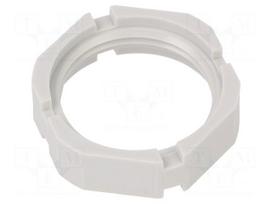 Nut | M25 | polyamide | 30mm | grey | Thread: metric | Pitch: 1.5 | GM-KS