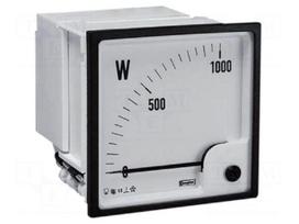Meter: power | analogue,mounting | on panel | 50/5A | 400V | 50÷60Hz
