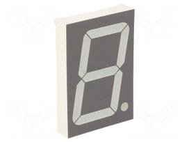 Display: LED | 7-segment | 56.8mm | 2.3" | No.char: 1 | red | 30÷60mcd