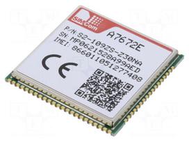 Module: LTE | Bluetooth: BLE | Down: 10Mbps | Up: 5Mbps | SMD | 24x24x5mm