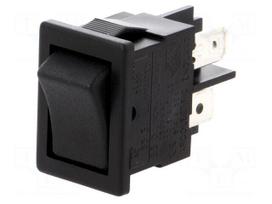 ROCKER | DPST | Pos: 2 | ON-OFF | 10A/250VAC | black | none | 8500