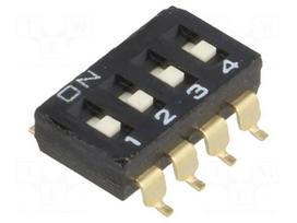Switch: DIP-SWITCH | Poles number: 4 | ON-OFF | 0.025A/24VDC | Pos: 2