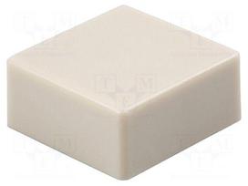 Button | push-in | 5.5mm | -25÷70°C | square | ivory | 12x12mm