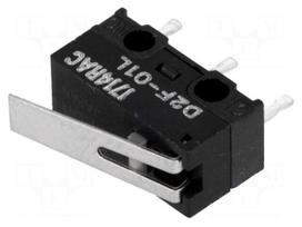 Microswitch SNAP ACTION | 0.1A/30VDC | with lever | SPDT | ON-(ON)