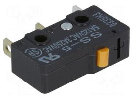 Microswitch SNAP ACTION | 5A/125VAC | without lever | SPDT | ON-(ON)