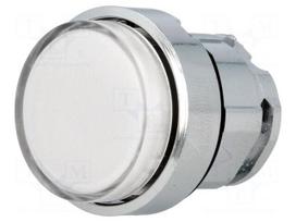 Switch: push-button | 22mm | Stabl.pos: 1 | white | IP66 | prominent