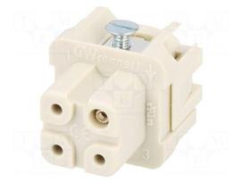Connector: HDC | contact insert | female | GWconnect | PIN: 4 | 10A | 400V